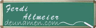 Ferdi Allmeier Visitenkarte